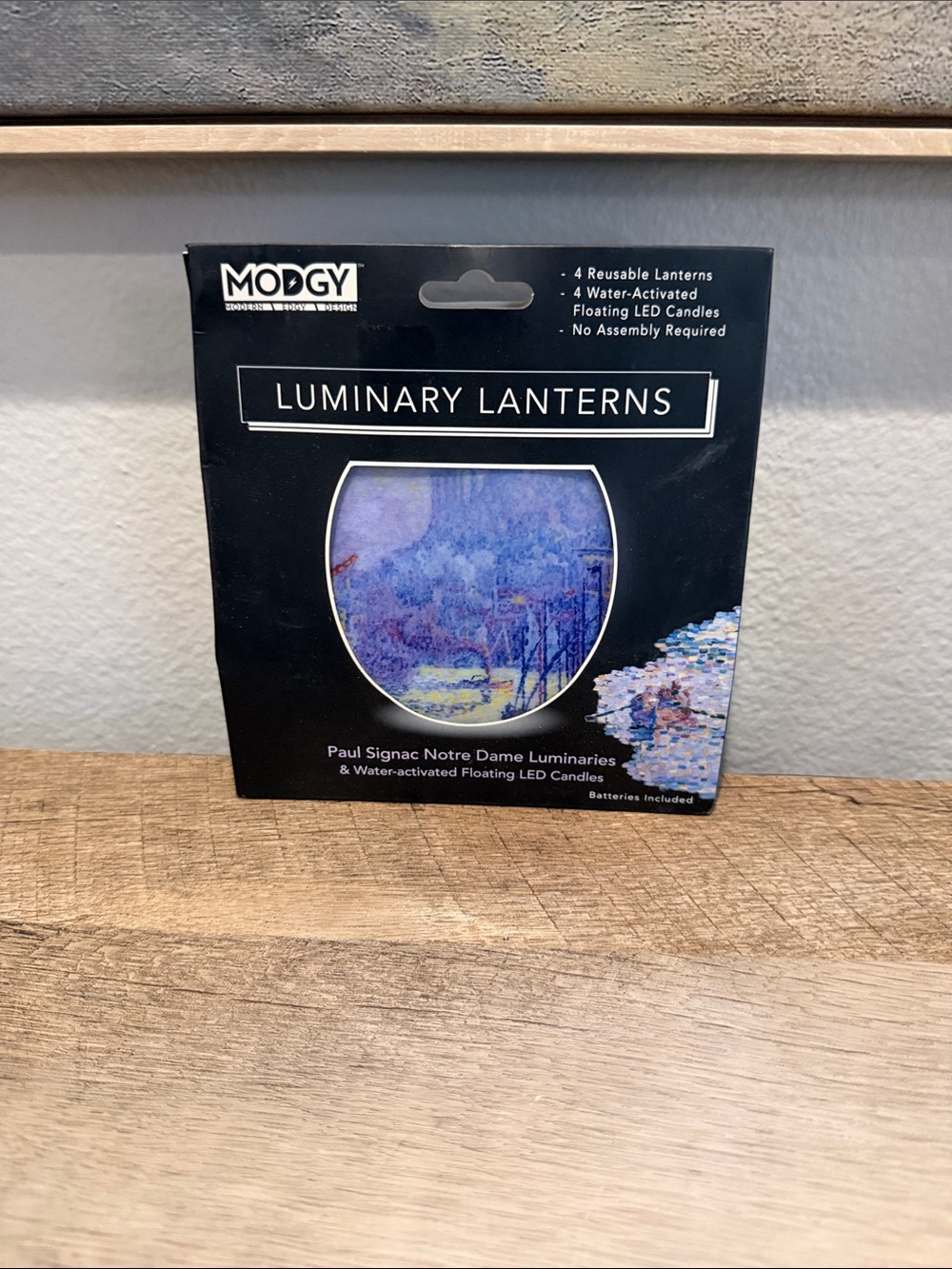 Modgy Blue Decorative Luminary Lanterns - Set of 4